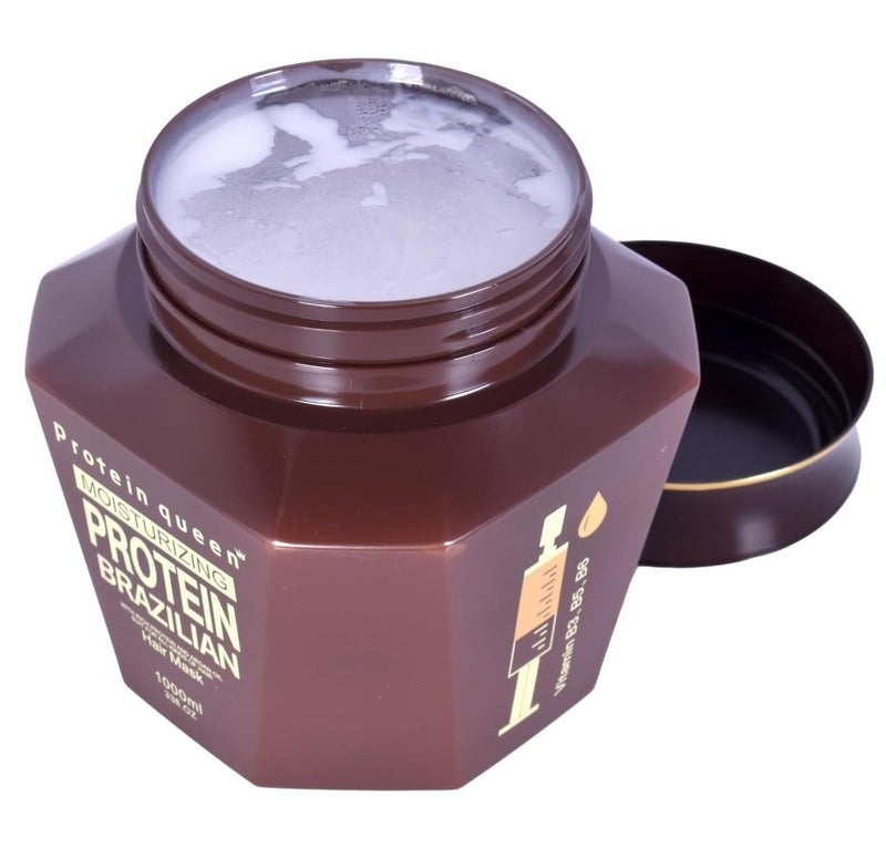 بروتين كوين ماسك الشعر البرازيلي بالبروتين المرطب 1000 مل - Image 3